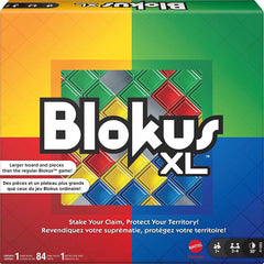 Mattel Games Blokus XL Strategy Board Game, Family Game for Kids & Adults with Colorful Oversized Pieces & Just One Rule